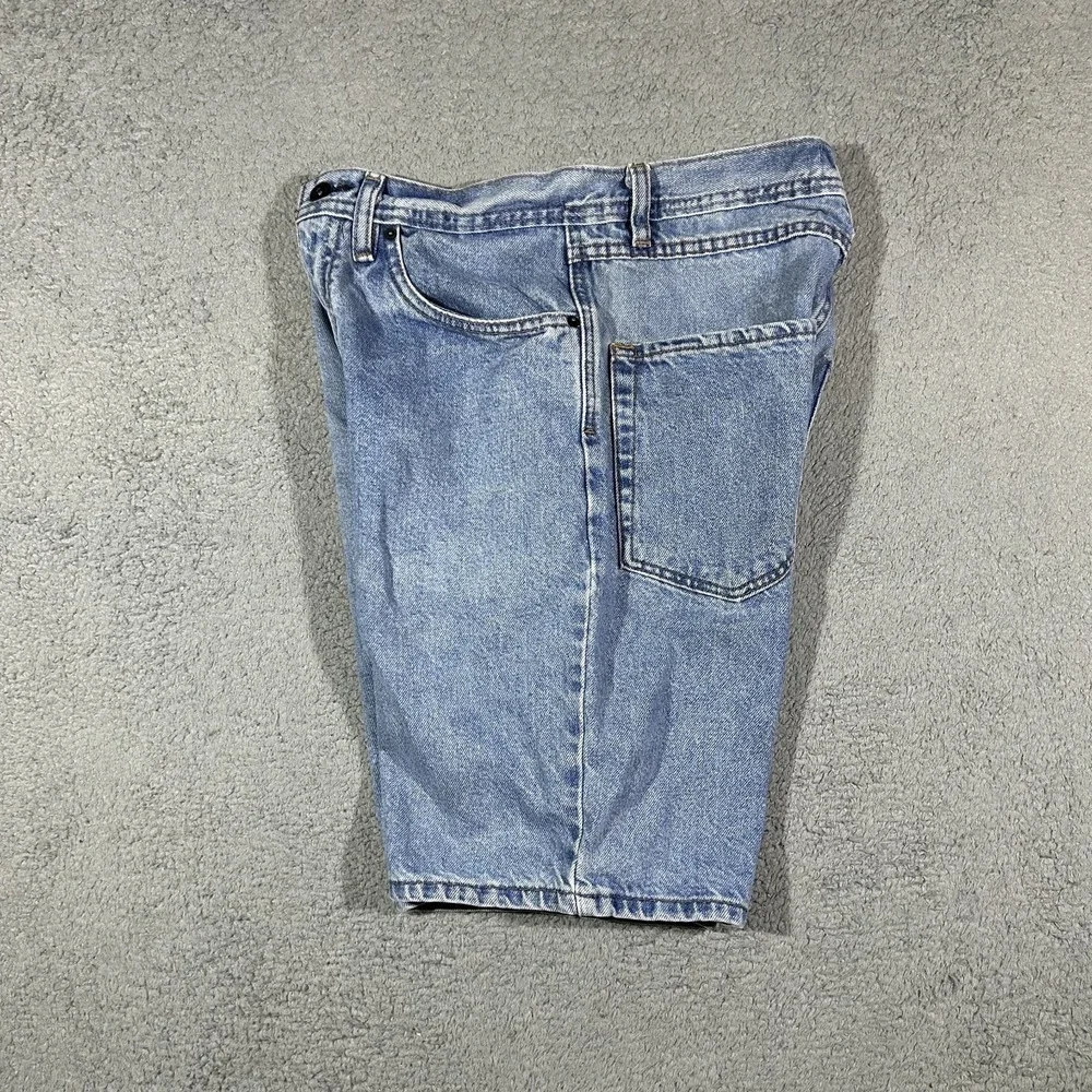 Empyre Women's 28 Jean Shorts Vintage Y2K Blue Denim Skater #3372 - Picture 5 of 8